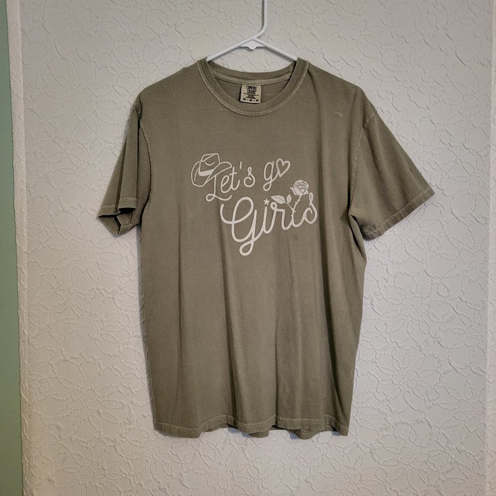 Let's Go Girls" Shania Twain Comfort Colors Oversized Western Graphic T-Shirt